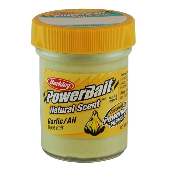 BERKLEY POWER BAIT TROUT BAIT EXTRA GARLIC/GLTR - 1