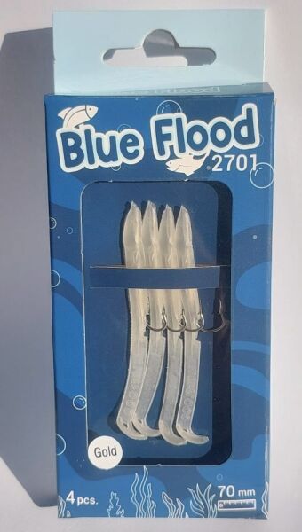 BLUE FLOOD GOLD 70MM 4 PCS SİLİKON YEM - 1