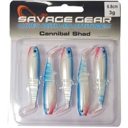 CANNIBAL 6,8CM 5PCS BLUE PEARL - SAVAGE GEAR