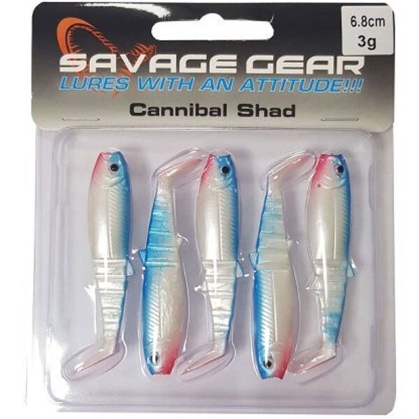 CANNIBAL 6,8CM 5PCS BLUE PEARL - 1