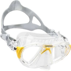 CRESSI NANO SIL CLEAR YELLOW MASKE - CRESSİ