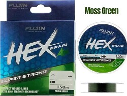 FUJIN HEX 4X 150MT 0.08MM MOSS GREENPE LINE - FUJIN