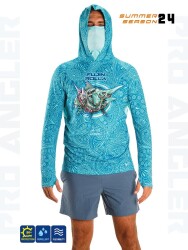 Fujin Rolla S24 Buff&Hoodie Swordfish Mint #3XL Balıkçı T-Shirt - FUJIN