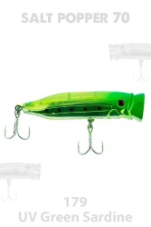 FUJIN SALT POPPER70 #179 UV GREEN SARDINE - FUJIN