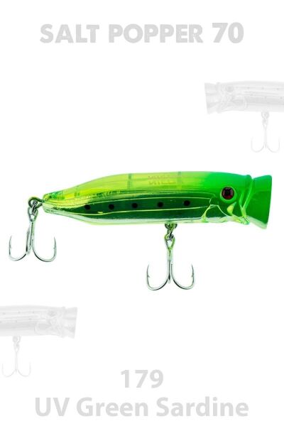 FUJIN SALT POPPER70 #179 UV GREEN SARDINE - 1