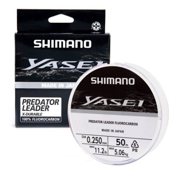 Line Yasei Fluoro Leader 50m 0.30mm 7.17kg Grey - 1