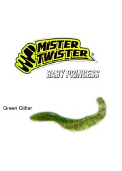 MISTER TWISTER PRINCESS GREEN GLITTER SAHTE 5PCS - MINI MISTER TWISTER