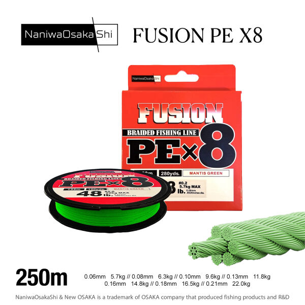 NANIWAOSAKASHI FUSION 8X 250MT 0,06MM IPEK IP - 2