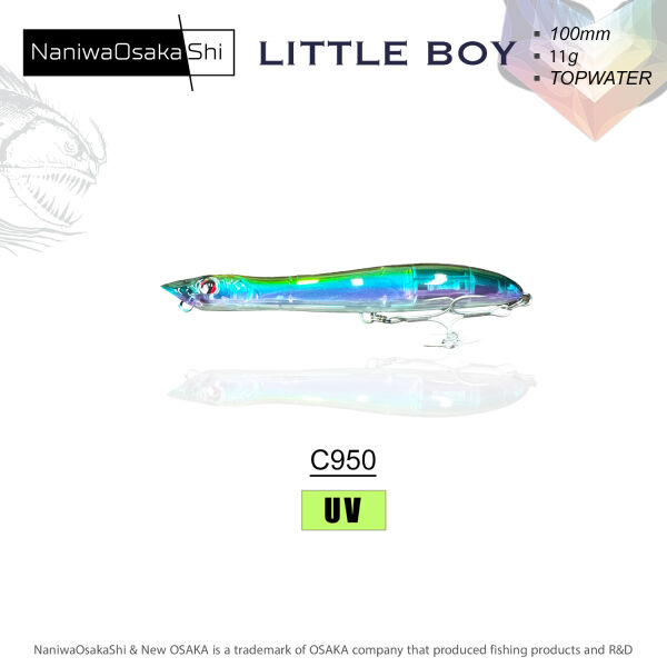 NANIWAOSAKASHI LITTLE BOY 100MM 11GR TOPWATER C950 SAHTE BALIK - 2