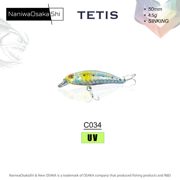 NANIWAOSAKASHI TETIS 50MM 4.5G SINKING C034 SAHTE BALIK - 1