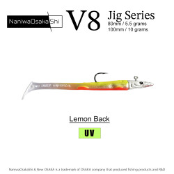 NANIWAOSAKASHI SERIES V8 JIG 10GR LEMON BACK - NANIWAOSAKASHI