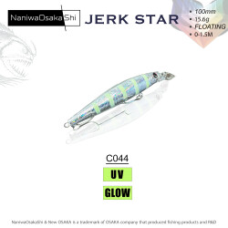 NANIWAOSAKASHI JERKSTAR 100MM 15.6G COLOR:C044 SAHTE BALIK - NaniwaOsakaShi