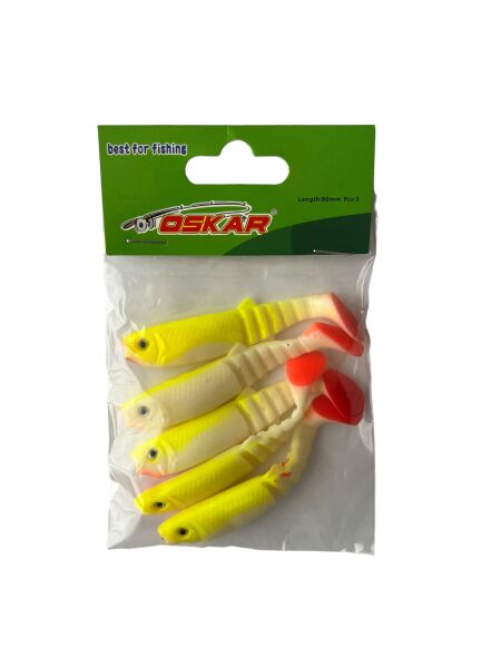 OSKAR SİLİKON BALIK FISHING LURE SASI (CY04) 8CM. - 1