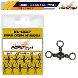 PORTFISH BL1007 No:3 Üçlü Fırdöndü 10pcs - PORT FİSH