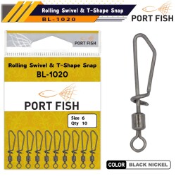 PORTFISH BL1020 No:6 Kilitli Maket Klipsi - PORT FİSH