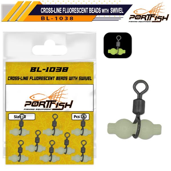 PORTFISH BL1038 No:4 Fosforlu GezerFırdöndü 5pcs - 1