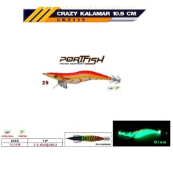 PORTFISH CRAZY KALAMAR ZOKASI 3GR 10,5CM C:29 - PORT FISH