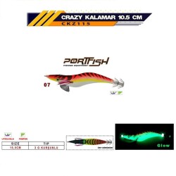 PORTFISH CRAZY KALAMAR ZOKASI 3GR 10,5CM C:7 - PORT FISH