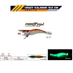 PORTFISH CRAZY KALAMAR ZOKASI 3GR 10,5CM C:8 - PORT FISH