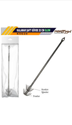 Portfish Kalamar Şaftı Gövde Glow 20 cm - 1