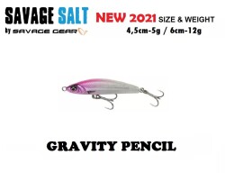 SAVAGE GEAR GRAVITY PENCIL 4.5CM 5GR PINK HEAD - SAVAGE GEAR