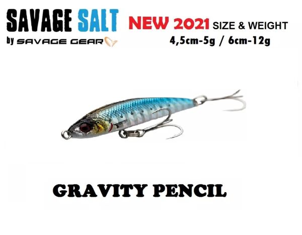 SAVAGE GEAR GRAVITY PENCIL 4.5CM 5GR SARDINE PHP - 1