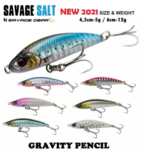 SAVAGE GEAR GRAVITY PENCIL 4.5CM 5GR SARDINE PHP - 2