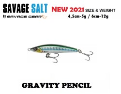 SAVAGE GEAR GRAVITY PENCIL 4.5CM 5GR SAYORIS PHP - SAVAGE GEAR