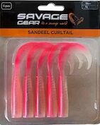 SAVAGE GEAR LB SANDEELCURLTAIL 10CM PINK GLOW BACK - 2