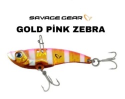 SG 3D MINNNOW VIB BLADE5,5CM 14,5G GOLD PINK ZEBRA - 1