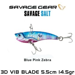 SAVAGE GEAR 3D MINNOW VIB BLADE 3,5CM 4GR BLUE PINK ZEBRA - 1