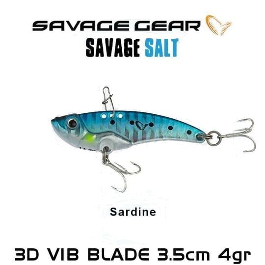 SAVAGE GEAR 3D MINNOW VIB BLADE 4.5CM 8,5GR SARDINE - 1