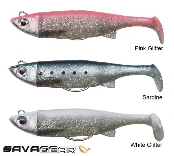 SG 3D TPE Minnow 8cm 11g White Glitter Silikon Yem - 2