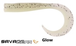 SAVAGE GEAR LB SANDEEL CURLTAIL 7CM GLOW 6PCS - SAVAGE GEAR