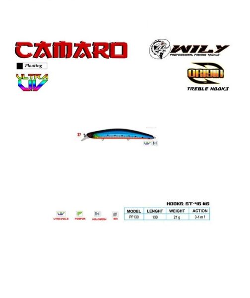 WILY CAMARO MAKET BALIK 130MM 21GR 37 - 1