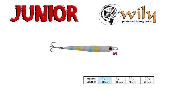 WILY JUNIOR JIG 10,5 GR 5.5CM CL:04 - 1