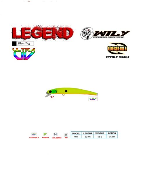 WILY LEGEND 9CM MAKET BALIK 5.8GR C:17 - 1